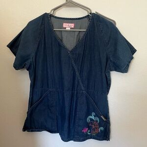 COPY - Koi Denim Top Scrub